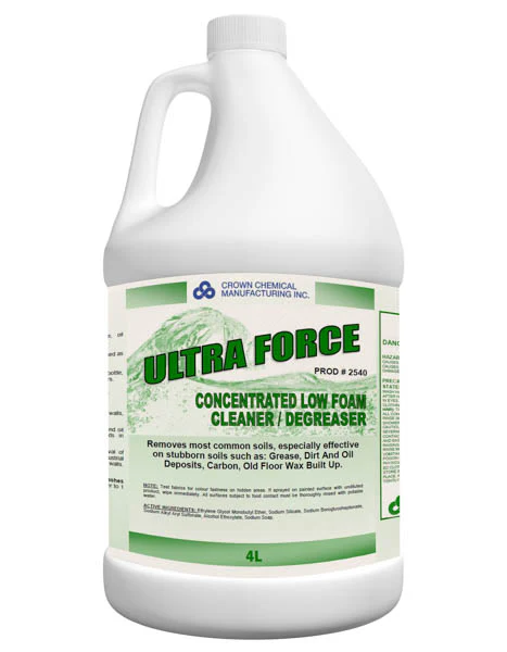 Ultra Force Concentrated Low Foam Cleaner / Degreaser - 4X4L