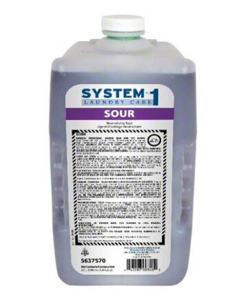 Diversey System-1 Sour Laundry Neutralizer - 2 X 3100 mL