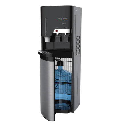 Frigidaire Bottom-Loading Freestanding Water Cooler and Dispenser with Cup Storage - Stainless Steel