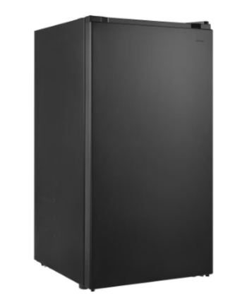 Vissani 3.2 cu. ft. Black Mini Compact Refrigerator with 3 Adjustable Glass Shelves - ENERGY STARÂ®