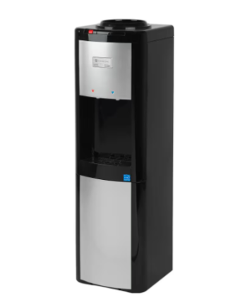 Glacier Bay Top-Load Water Dispenser with Hot and Cold Water in Black/Platinum
